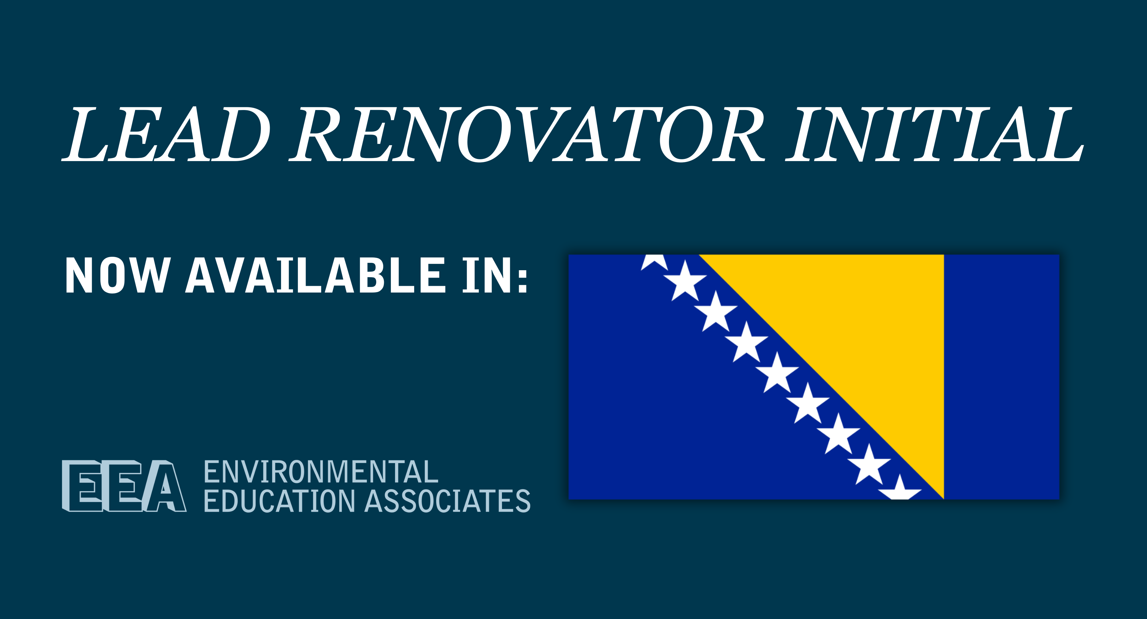 Lead Renovator Training in Bosnian: First U.S. Provider Approved